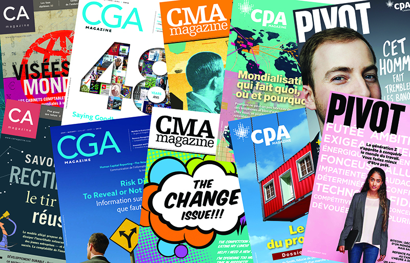 Pivot, CPA Magazine, CAmagazine, CGA Magazine et CMA Magazine